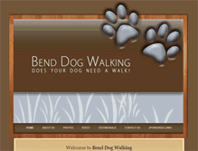 Tablet Screenshot of bendogwalking.com